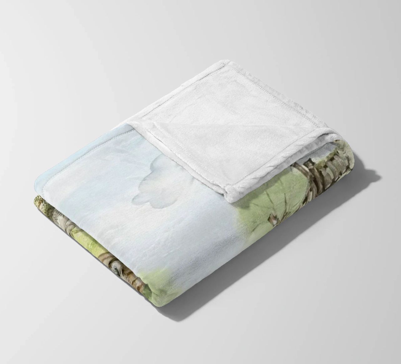 A lazy Summer Day In Garden With Woodland Animals - Panorama fleece blanket by Vintage World - Uta Naumann