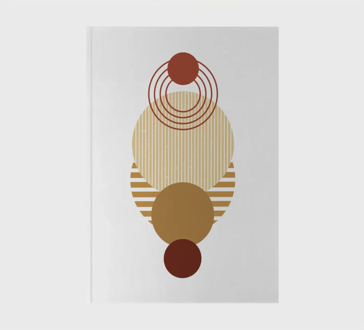 Boho Minimalist Modern Simple notebook by YSV MINIMALIST