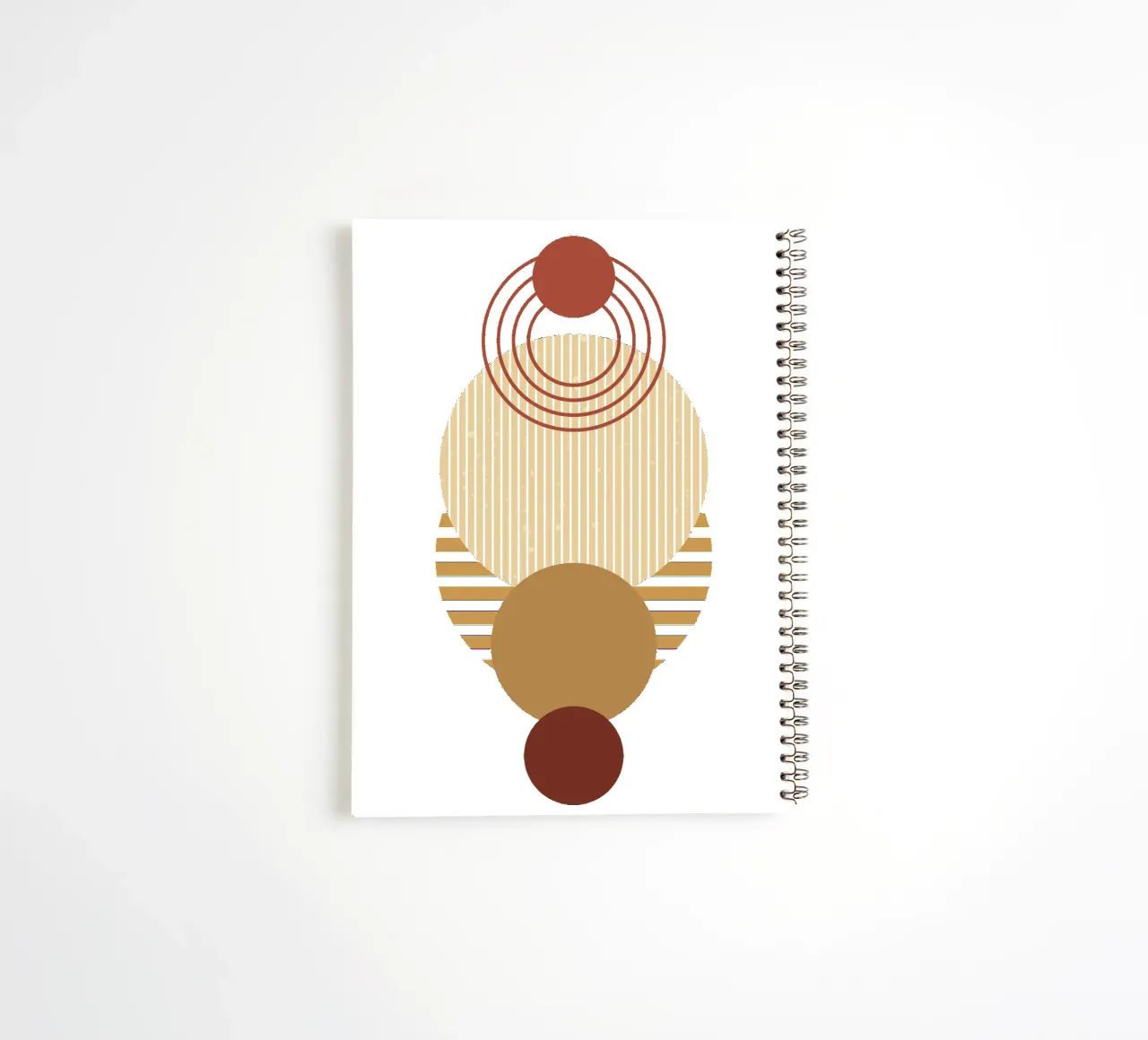 Boho Minimalist Modern Simple spiral notebook by YSV MINIMALIST
