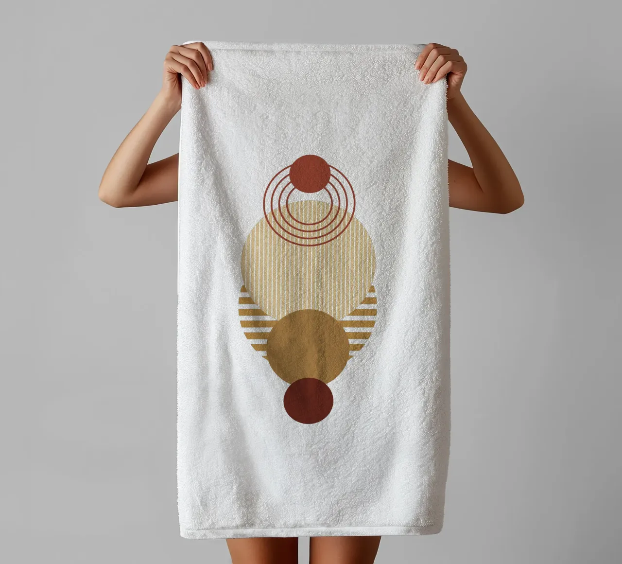 Boho Minimalist Modern Simple towel by YSV MINIMALIST