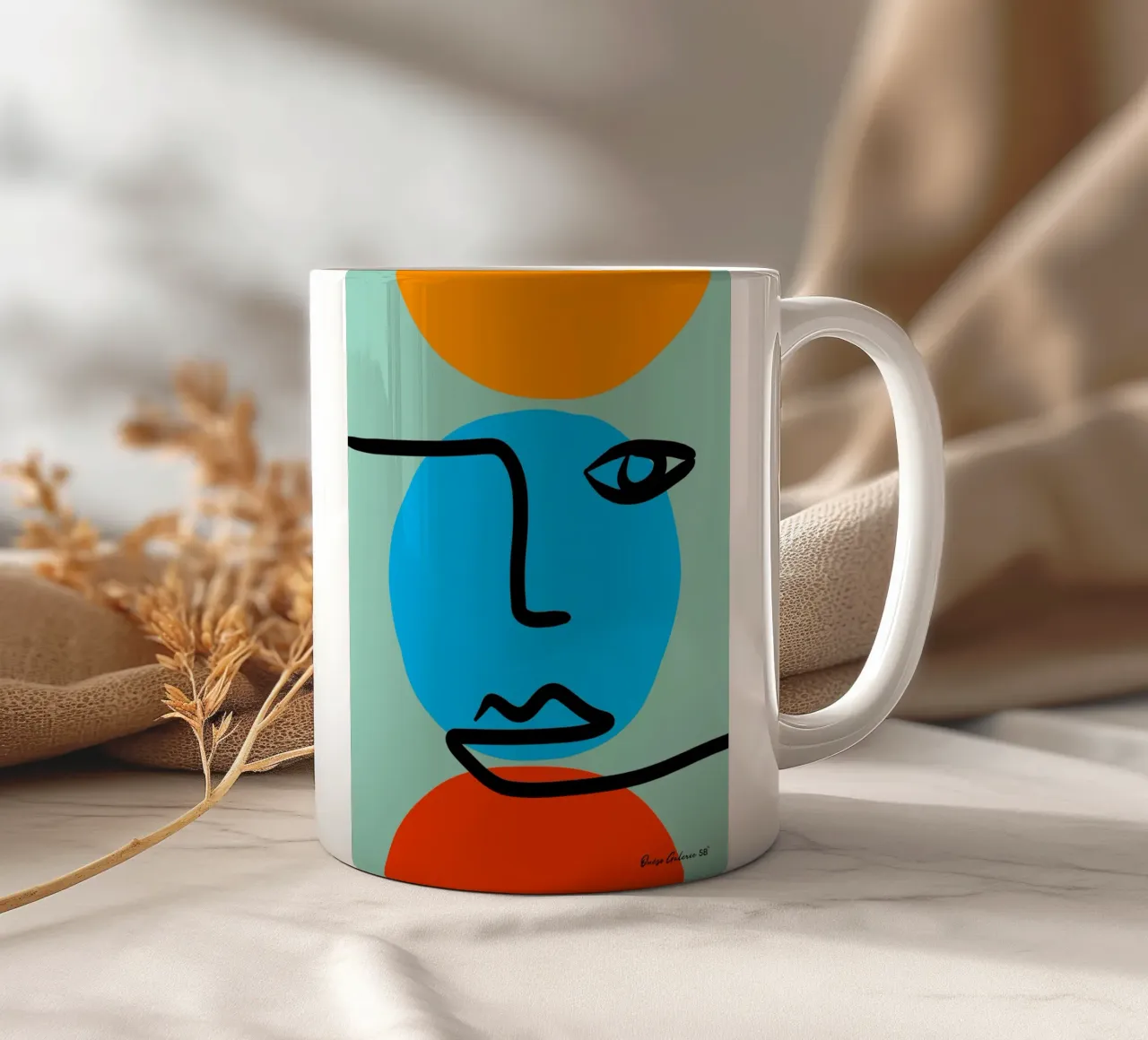 Shifting Shapes tazza in ceramica da Mike Leymi