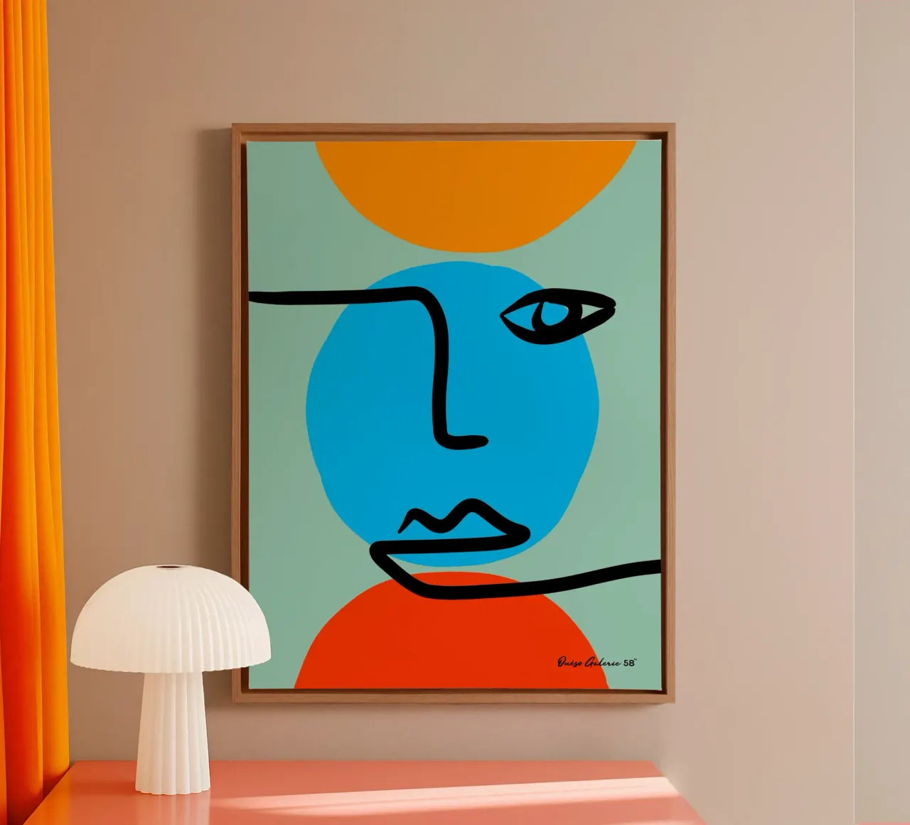 Shifting Shapes tela con Cornice a cassetta da Mike Leymi