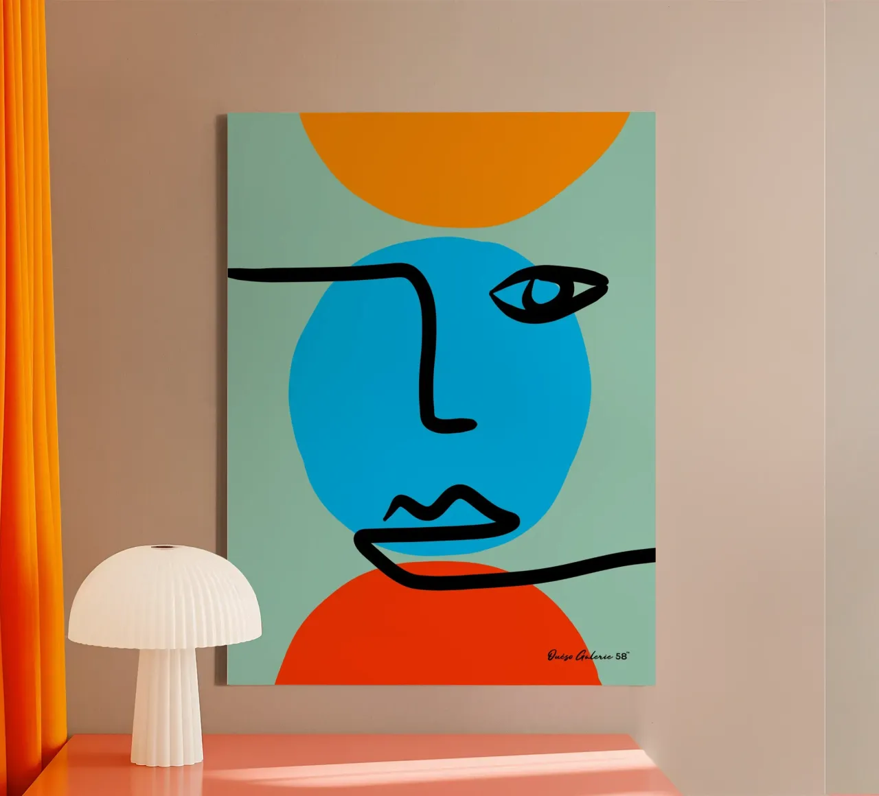 Shifting Shapes tela con Cornice a cassetta da Mike Leymi