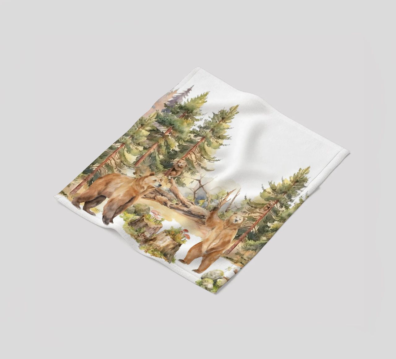 Adorabile avventura degli animali nordici del bosco coperta in pile da Vintage World - Uta Naumann