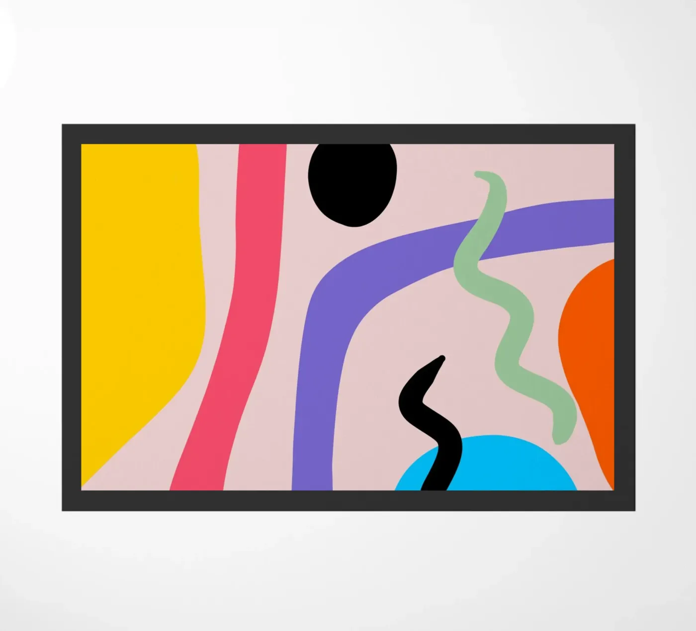 Energetic Cutouts doormat by Mike Leymi