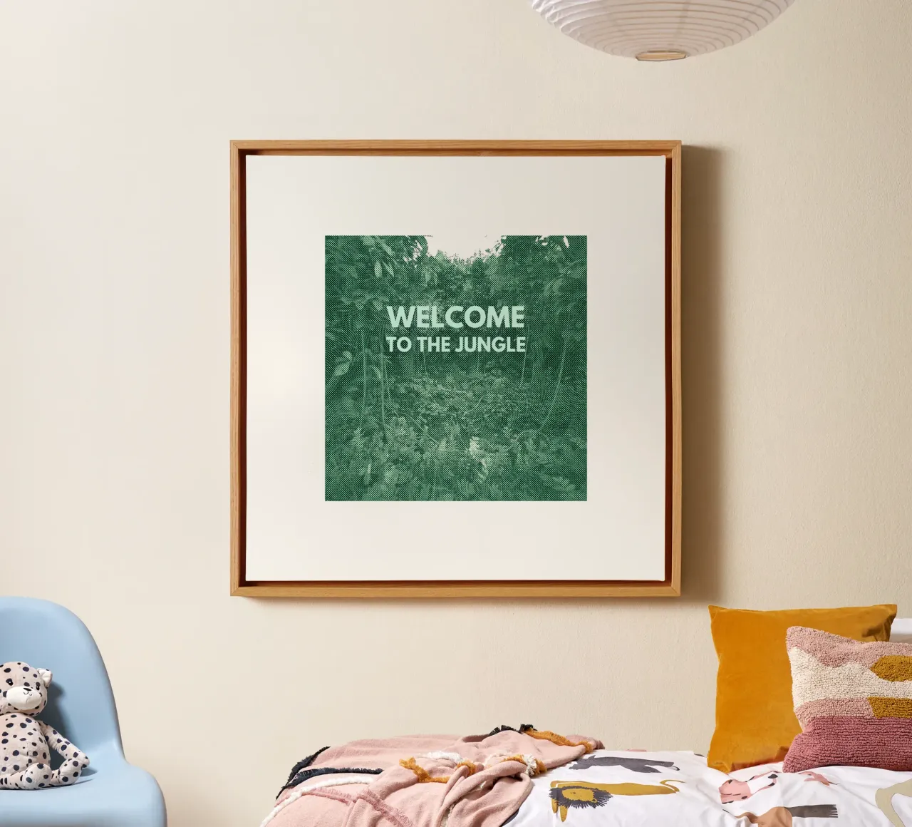 Welcome to the Jungle_BTC tela con Cornice a cassetta da Crypto_Jungle