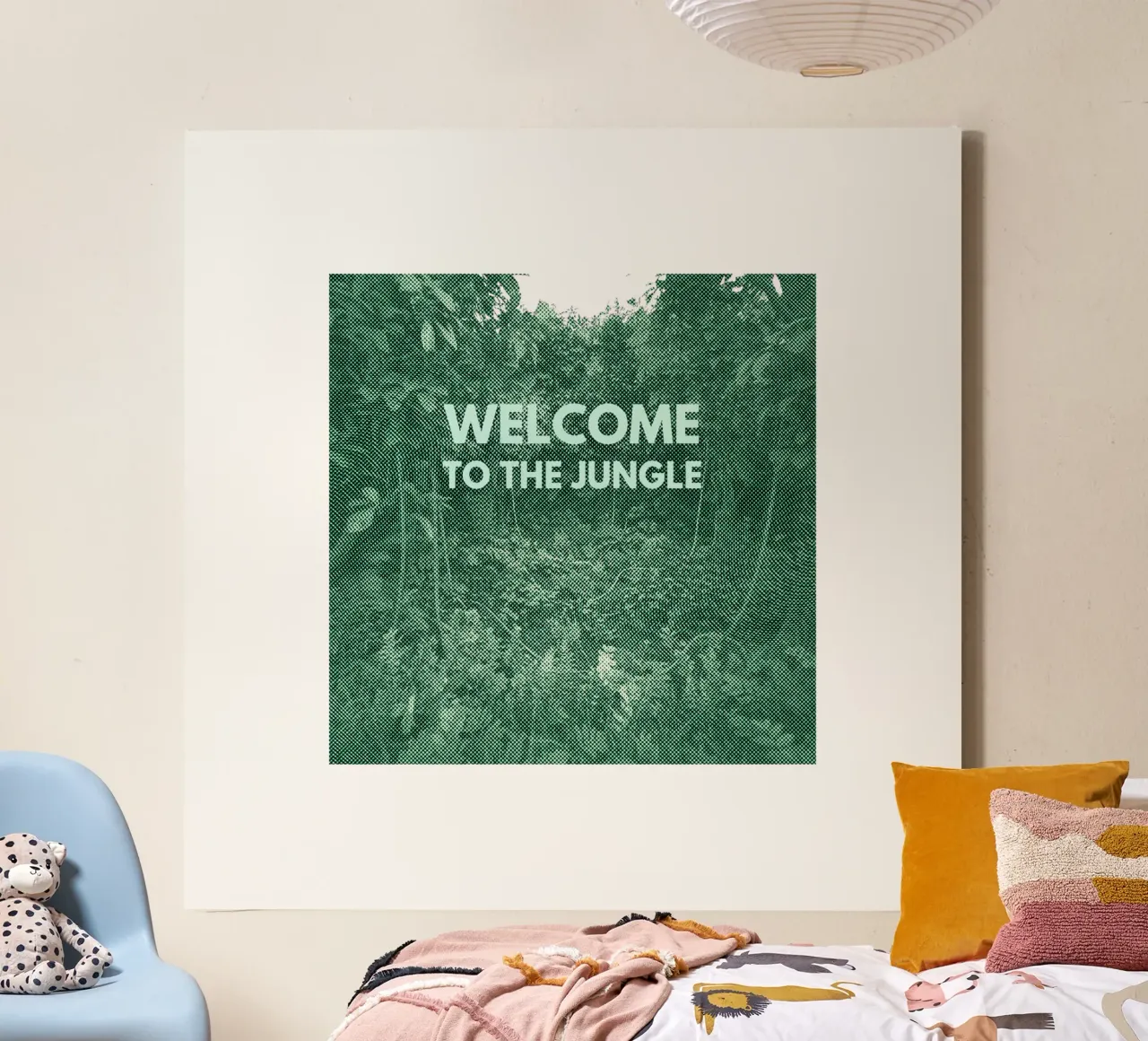 Welcome to the Jungle_BTC tela con Cornice a cassetta da Crypto_Jungle