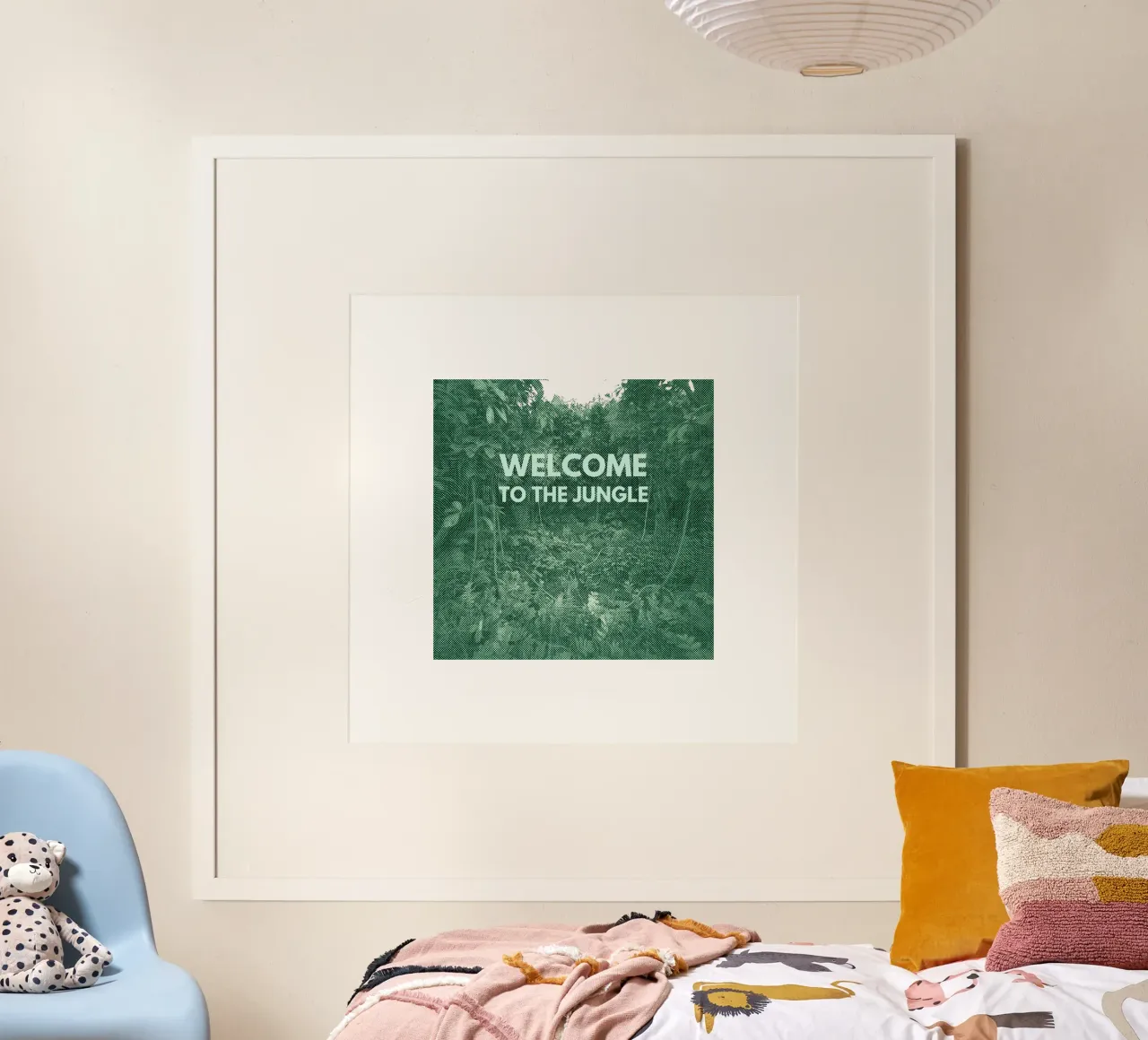 Welcome to the Jungle_BTC poster con telaio in plastica da Crypto_Jungle
