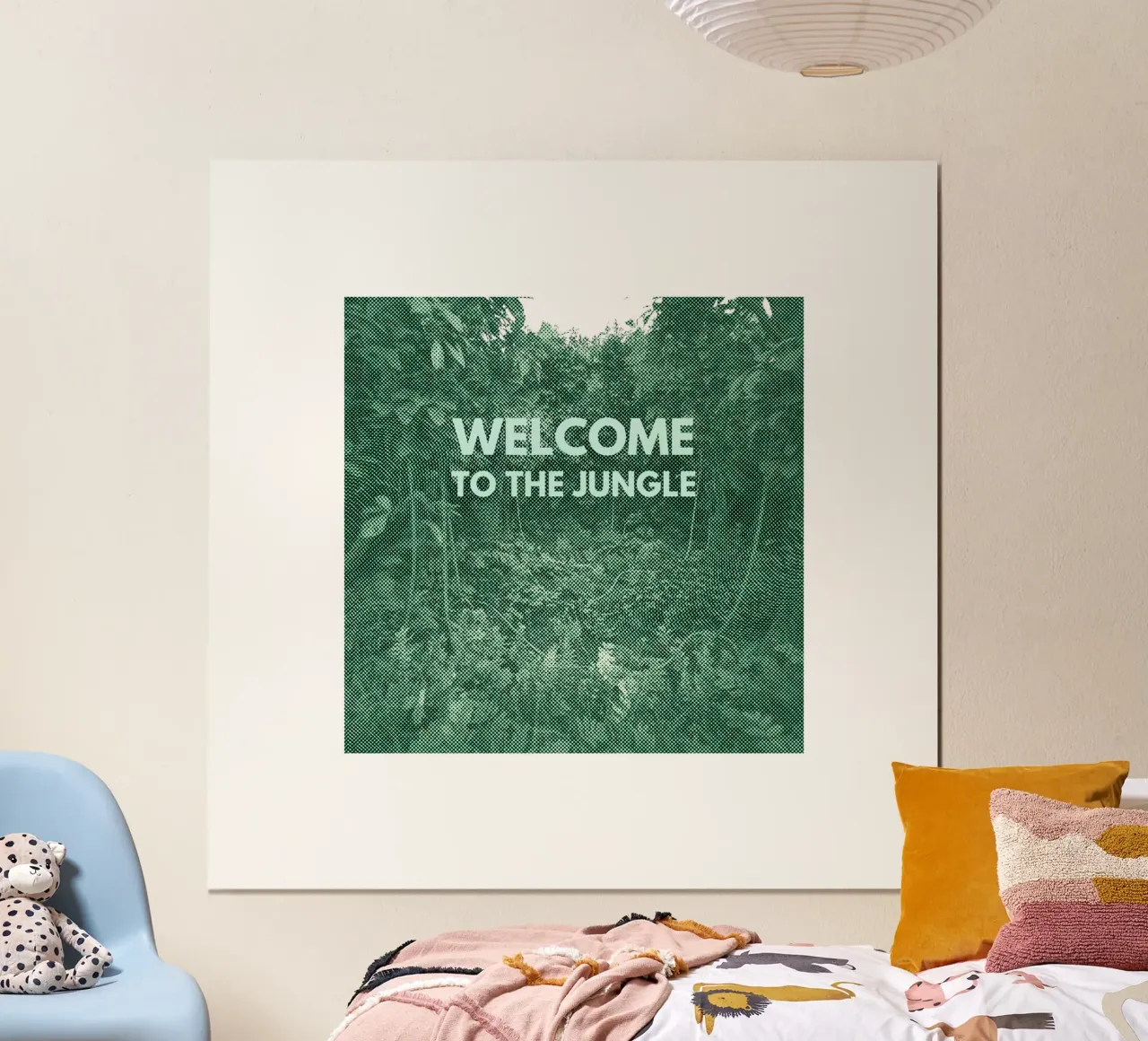 Welcome to the Jungle_BTC poster con telaio in plastica da Crypto_Jungle