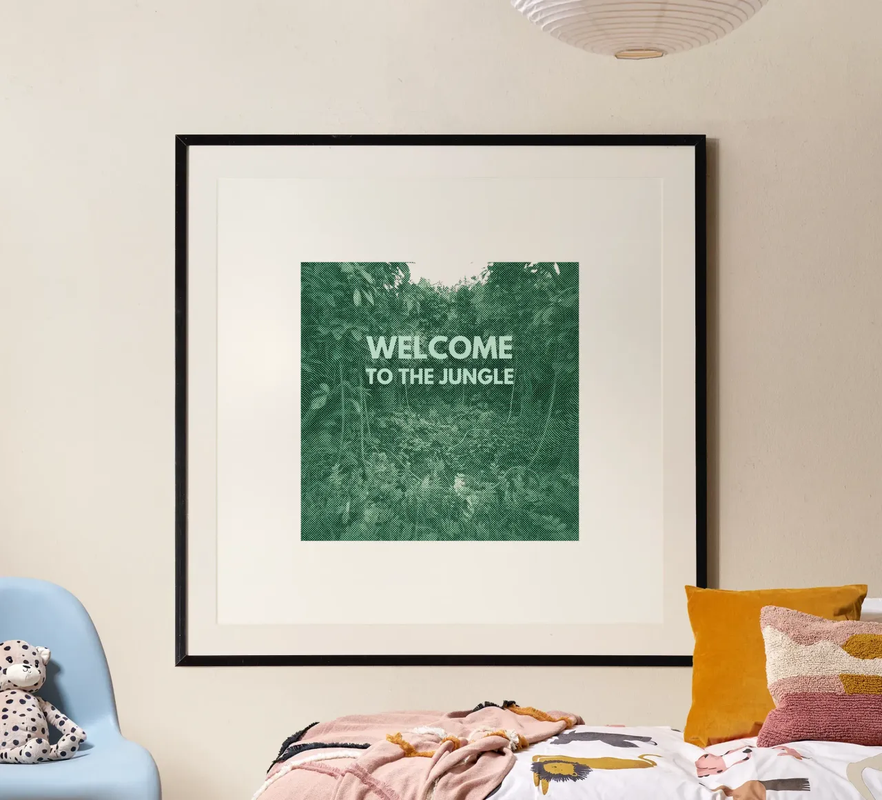 Welcome to the Jungle_BTC poster con telaio in plastica da Crypto_Jungle