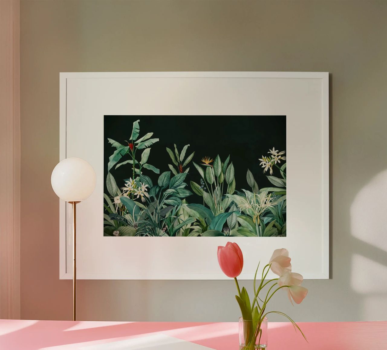 Midnight Mystic Tropical Landscape Garden poster de Vintage World - Uta Naumann