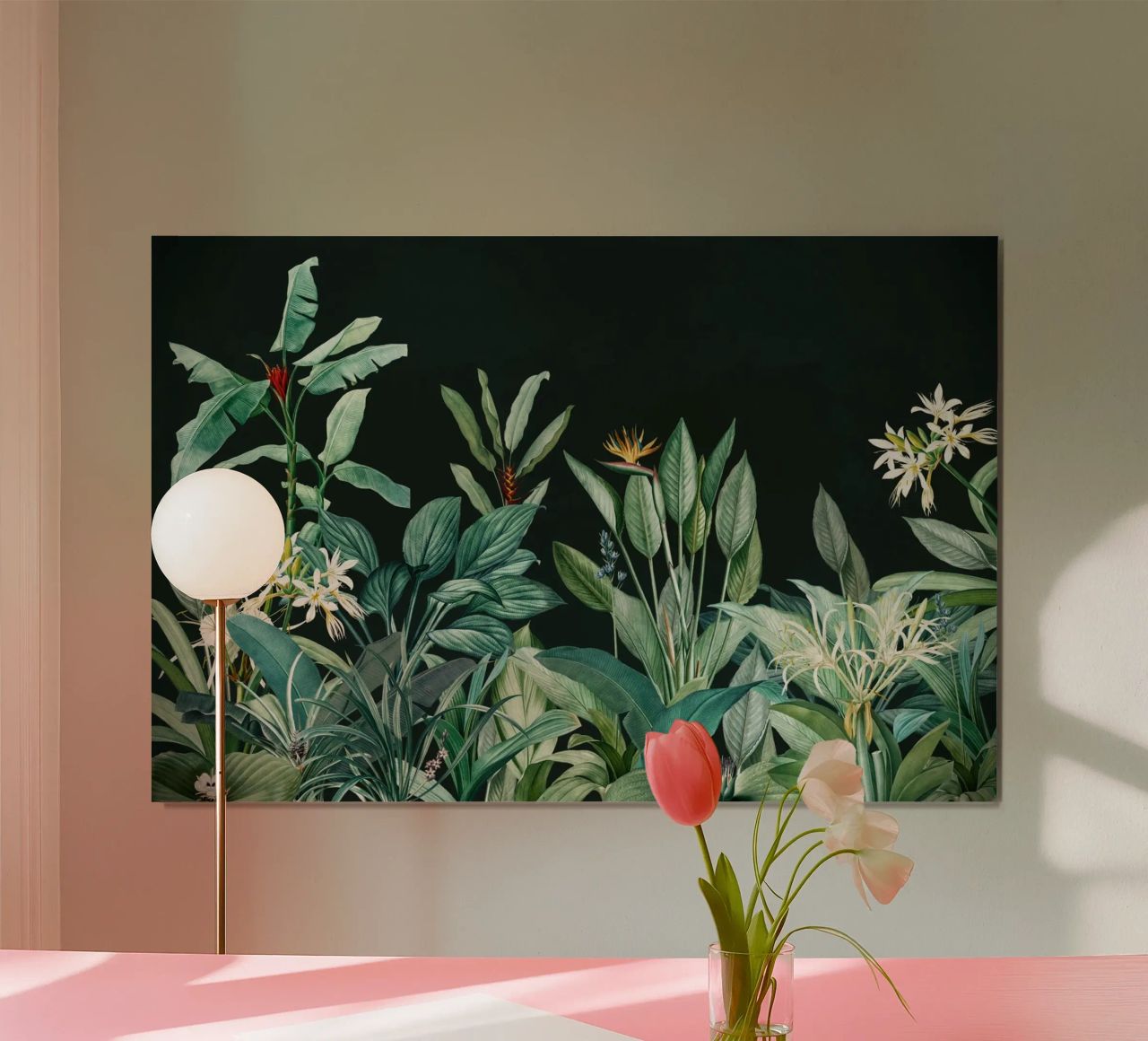 Midnight Mystic Tropical Landscape Garden poster de Vintage World - Uta Naumann