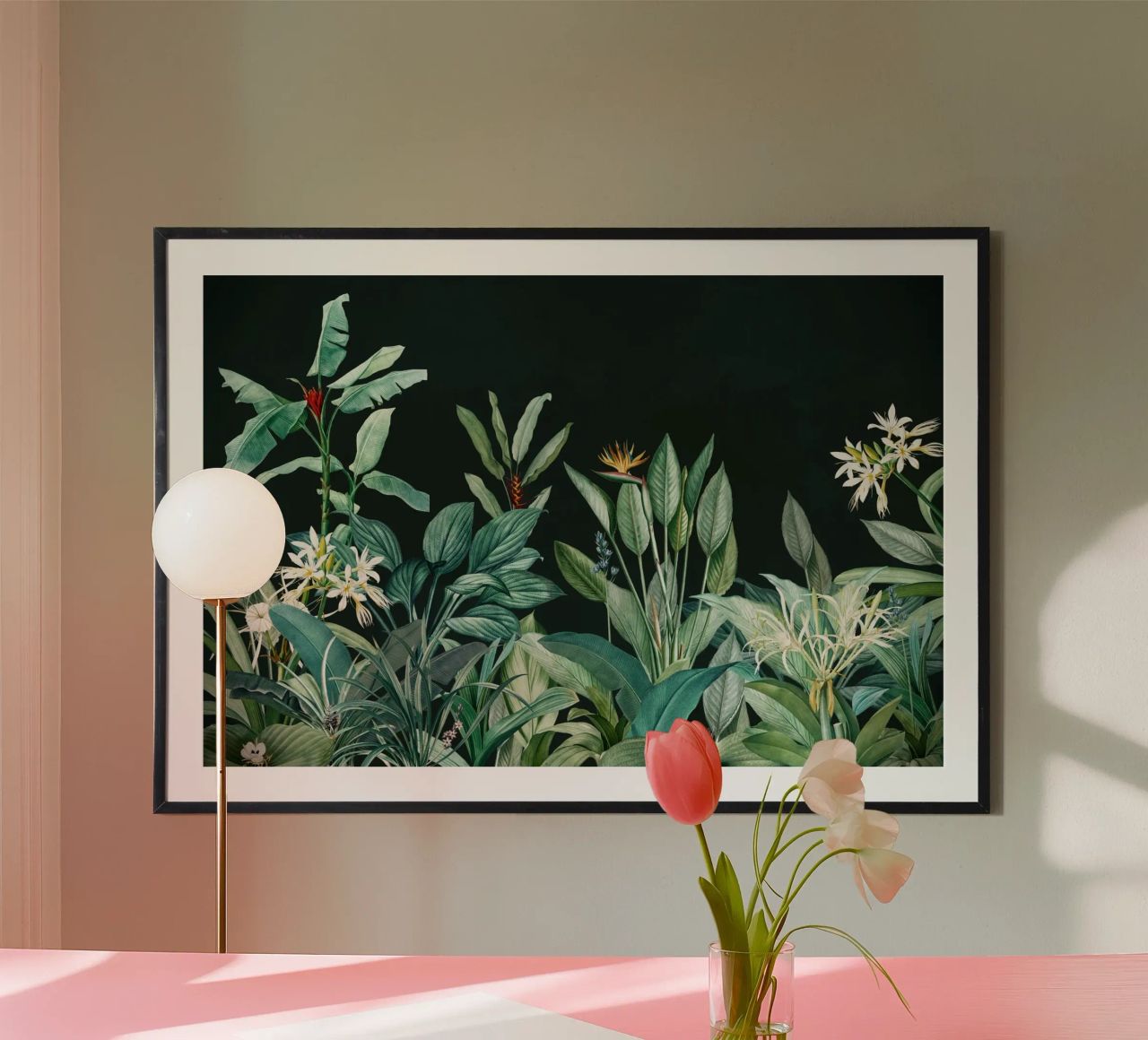 Midnight Mystic Tropical Landscape Garden poster de Vintage World - Uta Naumann