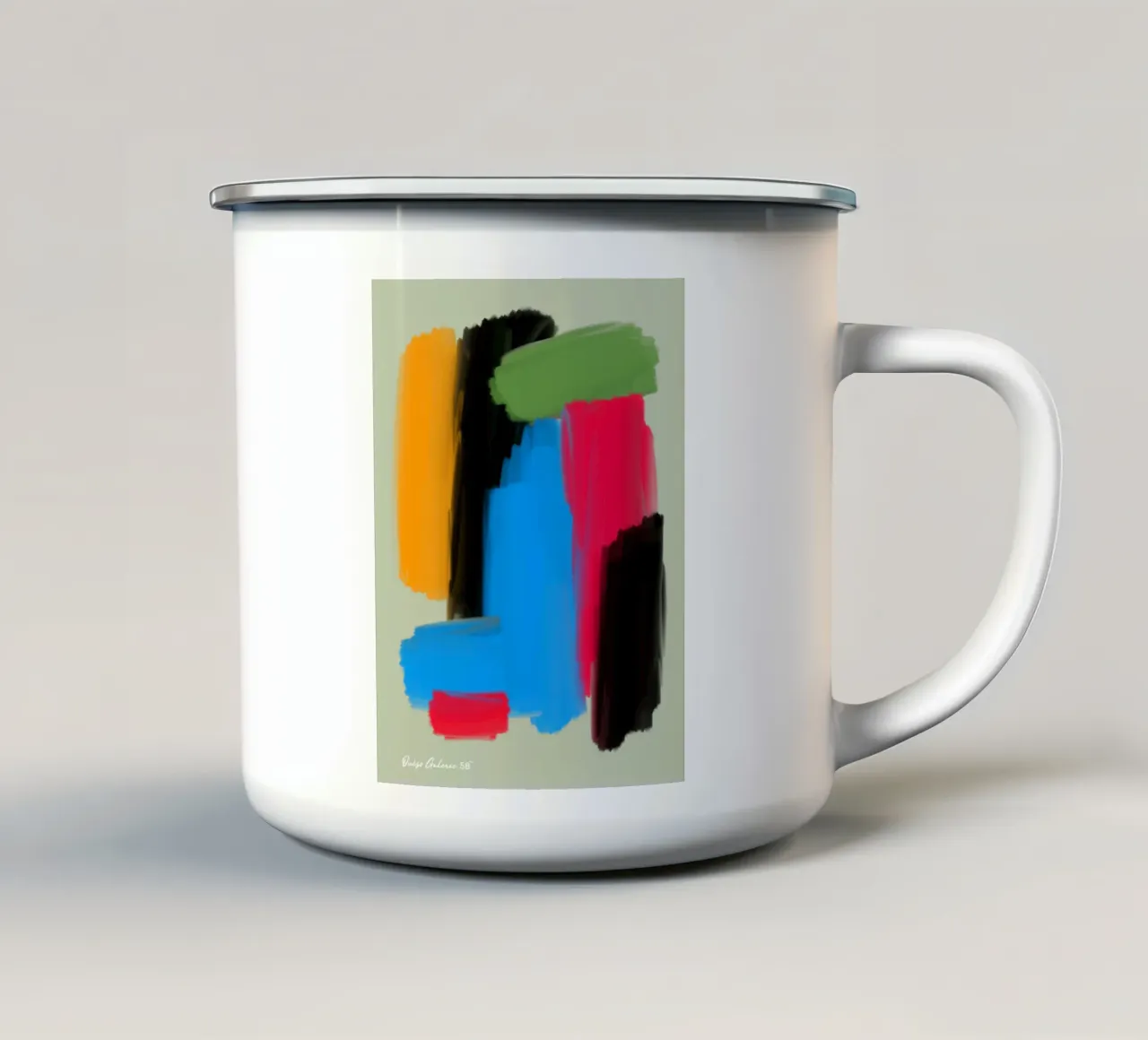 Playful Edges tazza in smalto da Mike Leymi