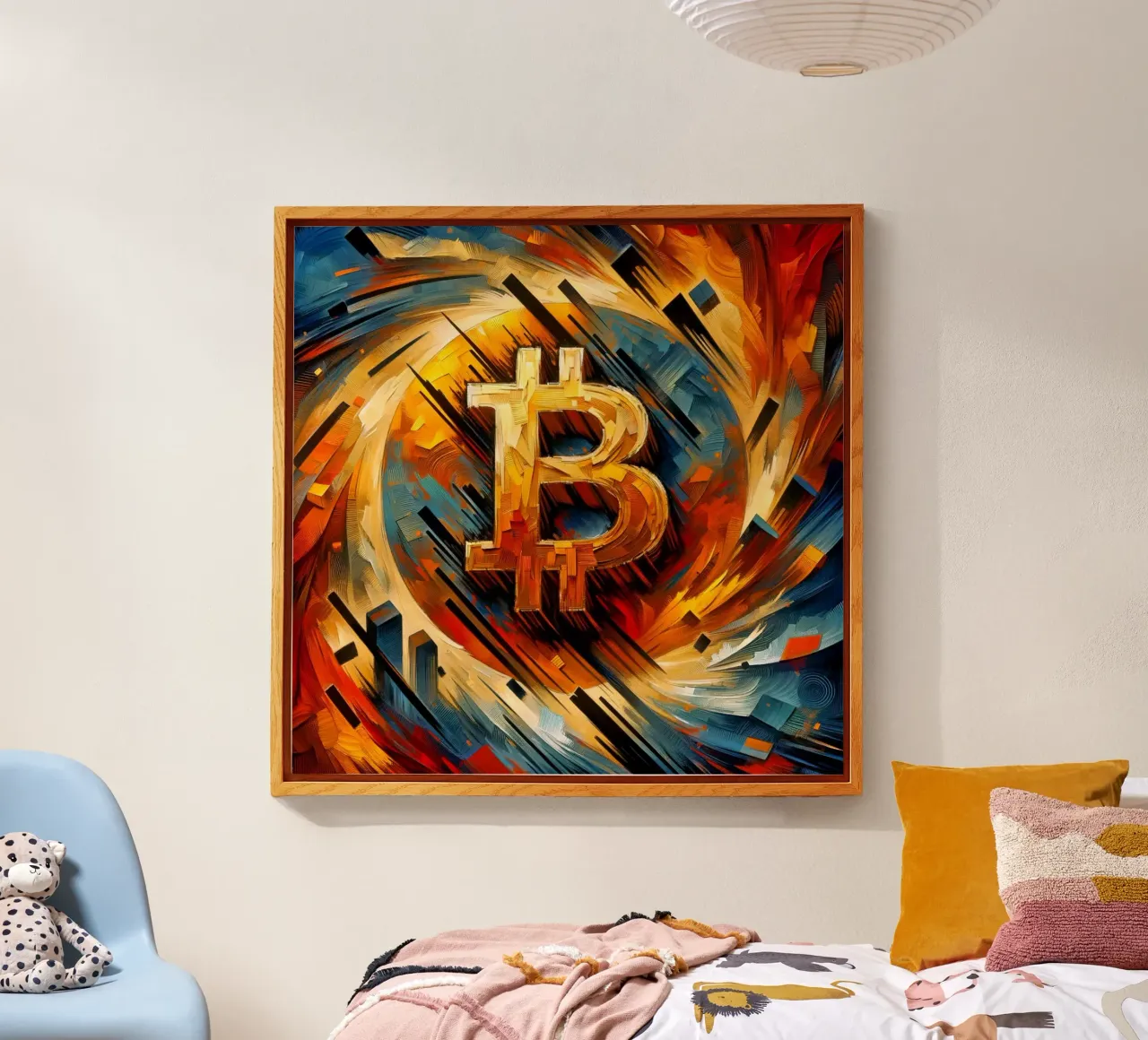 Brushstrokes_BTC plexiglass da Crypto_Jungle