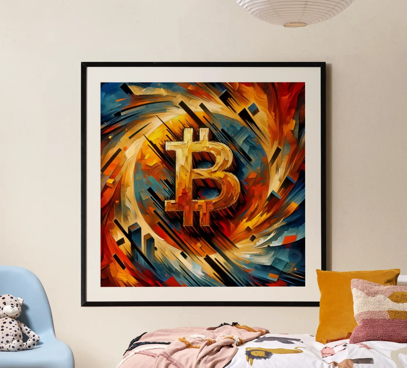 Brushstrokes_BTC poster by Crypto_Jungle