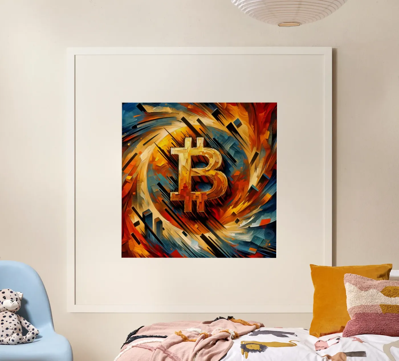 Brushstrokes_BTC poster by Crypto_Jungle