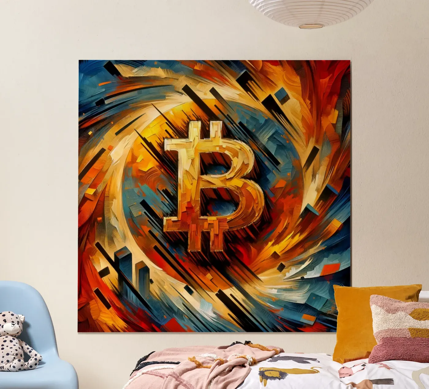 Brushstrokes_BTC poster by Crypto_Jungle