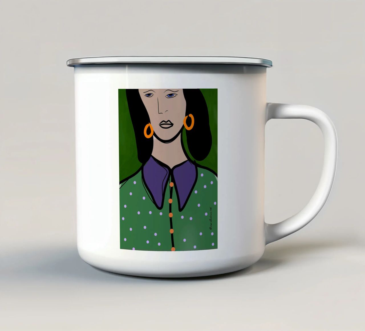 Artful Layers tazza in smalto da Mike Leymi