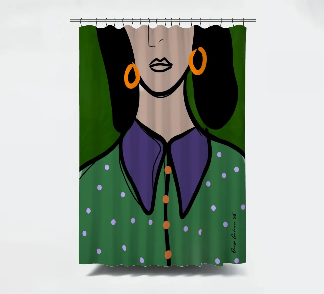 Artful Layers tenda da doccia da Mike Leymi