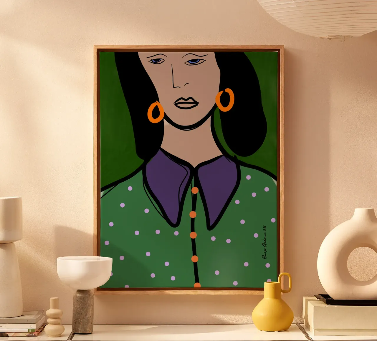 Artful Layers tela con Cornice a cassetta da Mike Leymi