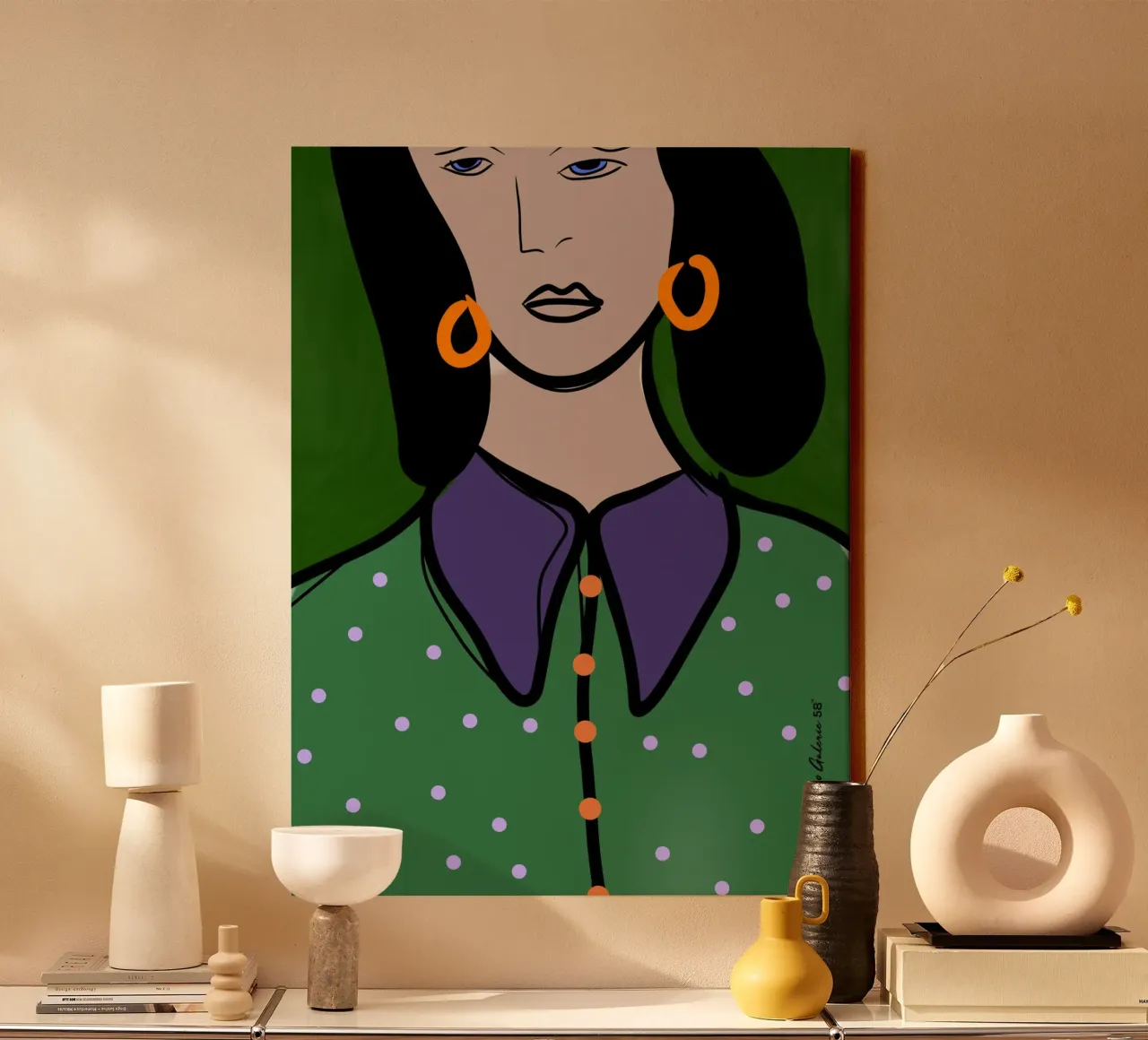 Artful Layers tela con Cornice a cassetta da Mike Leymi