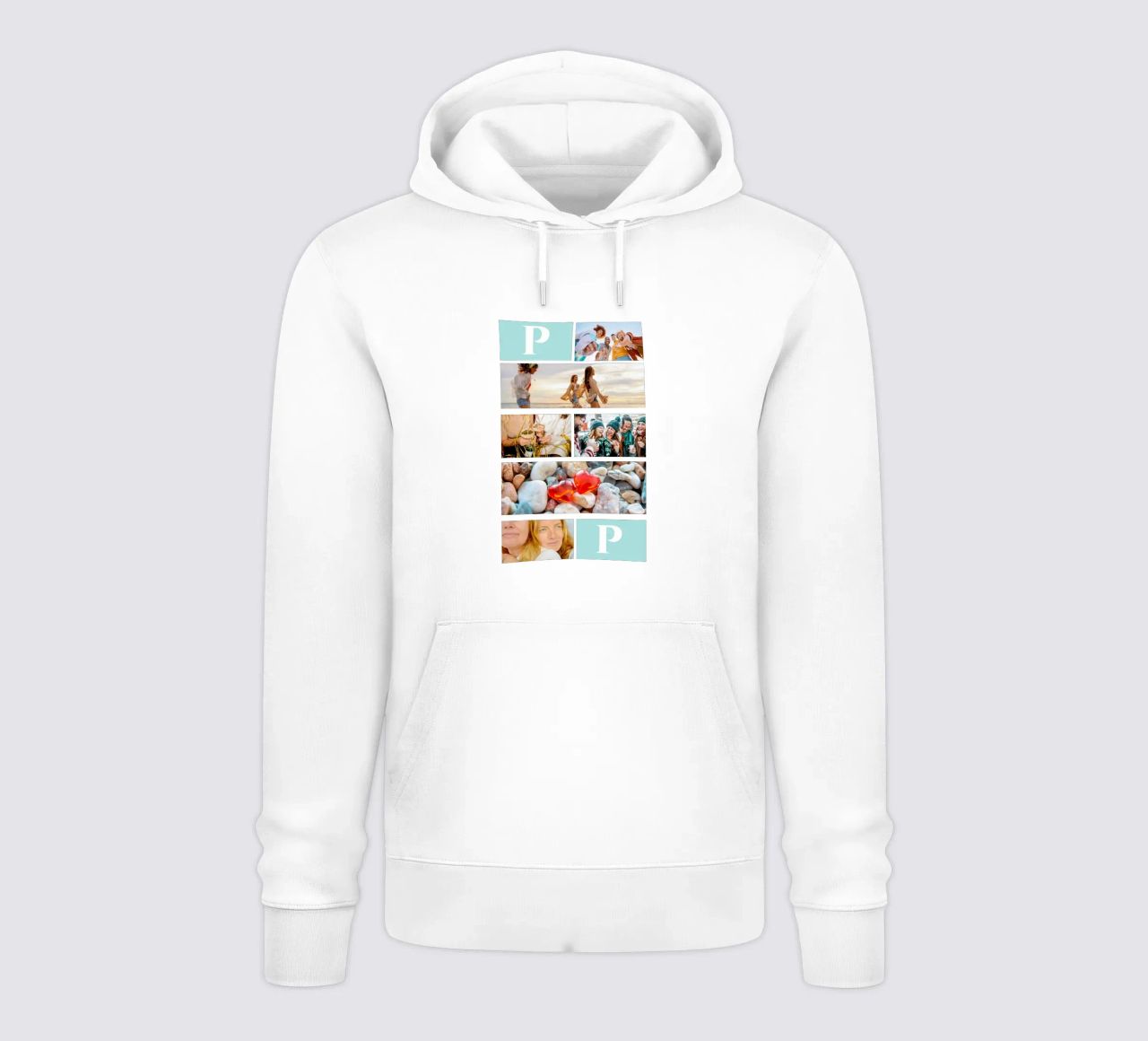 Personalisierte Collage: Fotos und Monogramm einfach hinzufügen Hoodie von Studio Patruschka