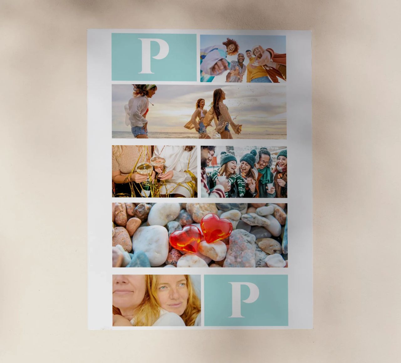Personalisierte Collage: Fotos und Monogramm einfach hinzufügen Backlit Folie von Studio Patruschka