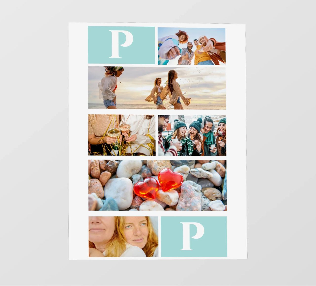 Personalisierte Collage: Fotos und Monogramm einfach hinzufügen Backlit Folie von Studio Patruschka
