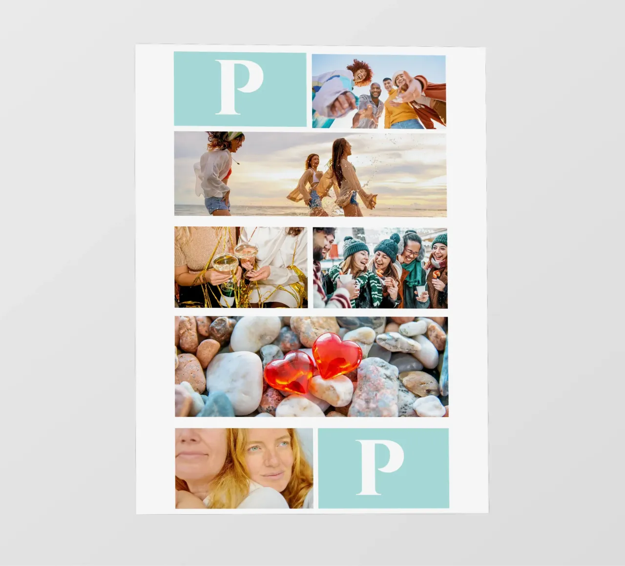 Personalized Collage: Add Photos & Monogram Easily photo wallpaper by Studio Patruschka