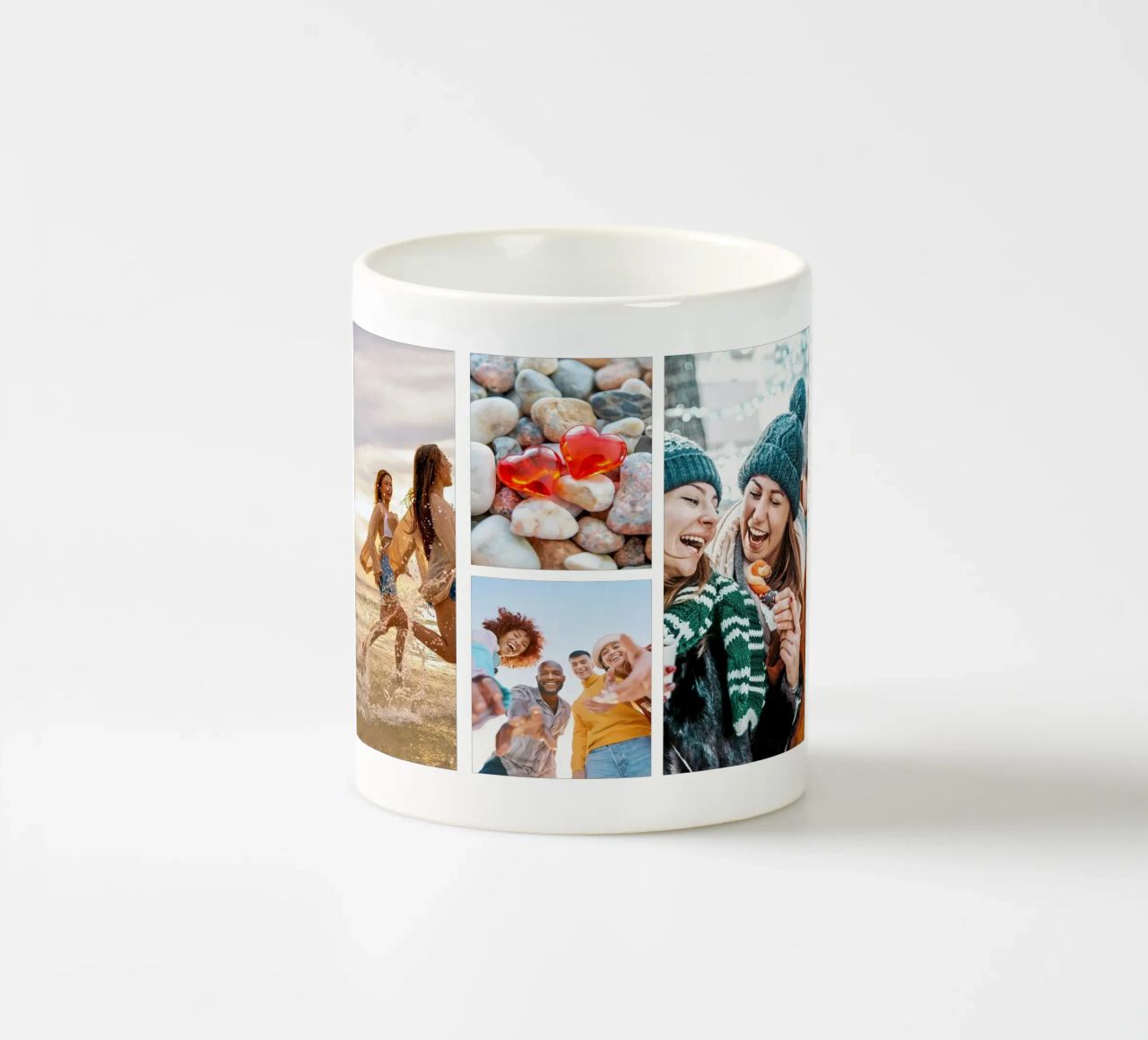 Personalisierte Collage: Fotos und Monogramm einfach hinzufügen Keramik Tasse von Studio Patruschka