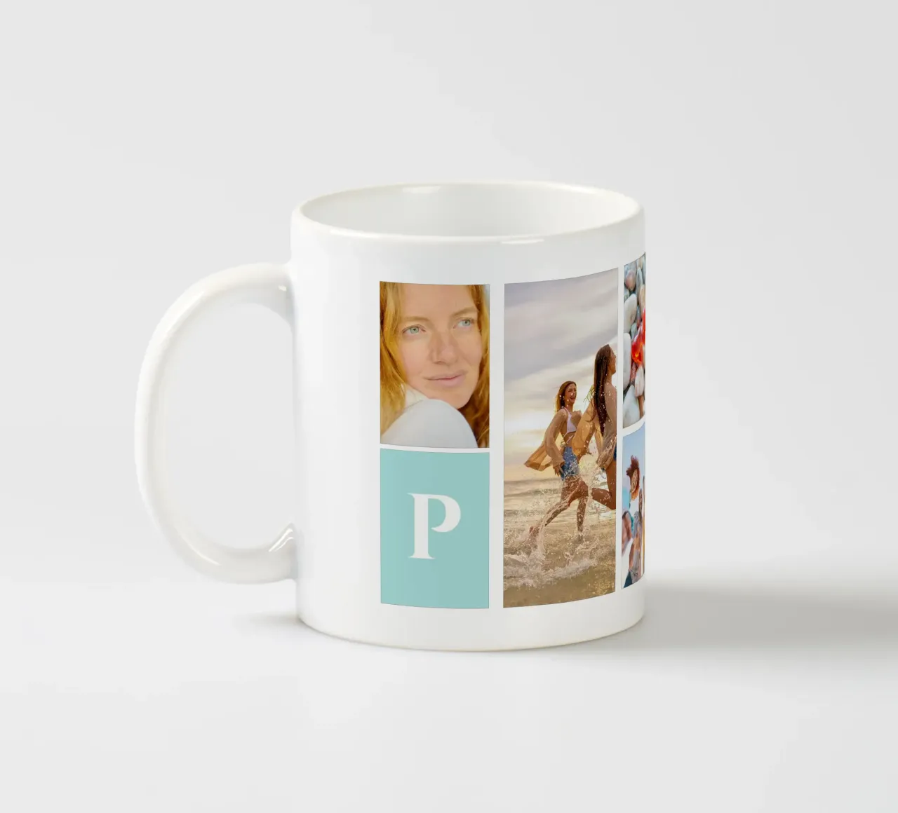 Collage personalizzato: Aggiungi facilmente foto e monogramma tazza in ceramica da Studio Patruschka