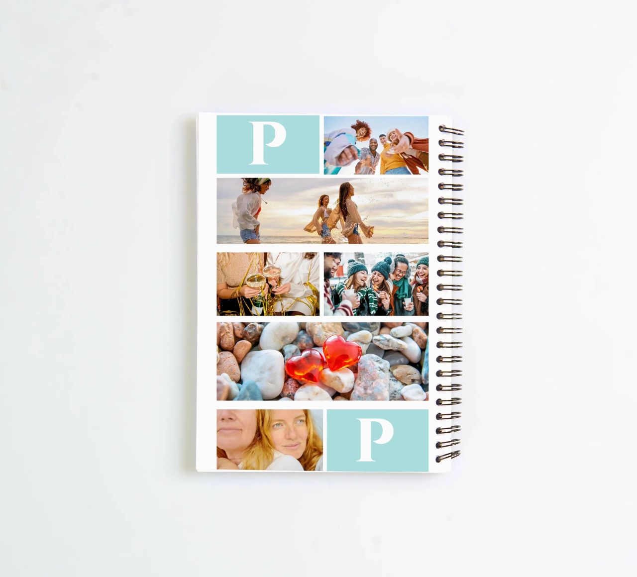 Personalisierte Collage: Fotos und Monogramm einfach hinzufügen Ringbuch von Studio Patruschka