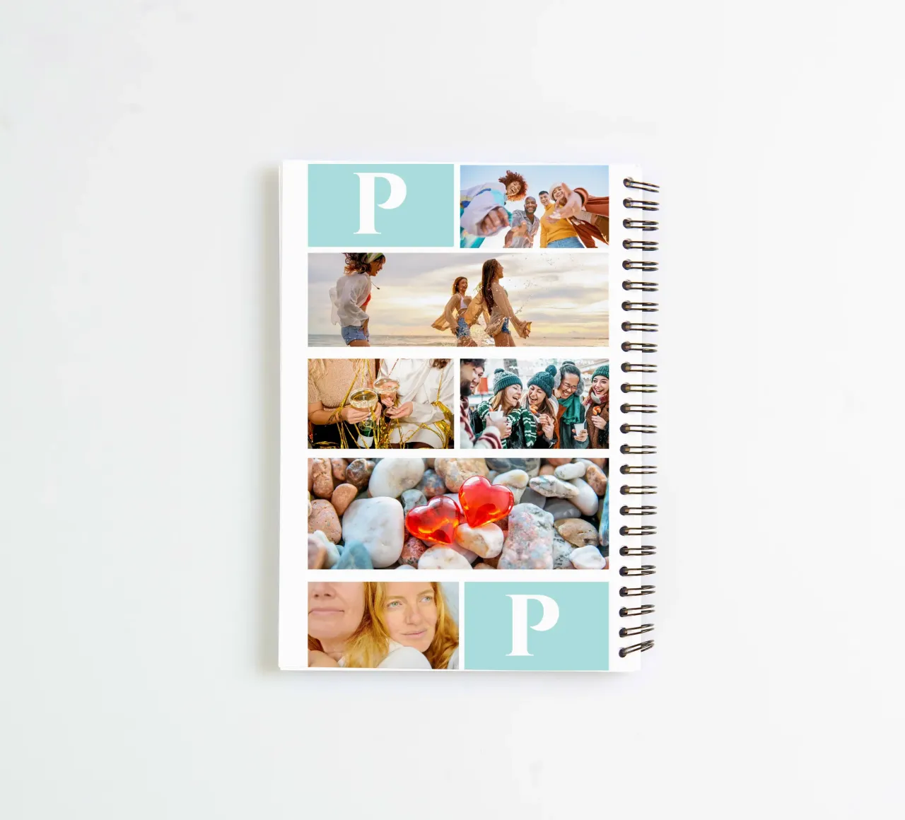 Personalisierte Collage: Fotos und Monogramm einfach hinzufügen Ringbuch von Studio Patruschka