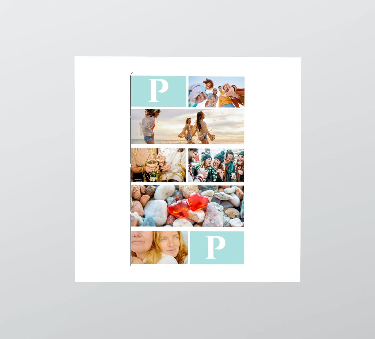 Personalisierte Collage: Fotos und Monogramm einfach hinzufügen Sticker von Studio Patruschka