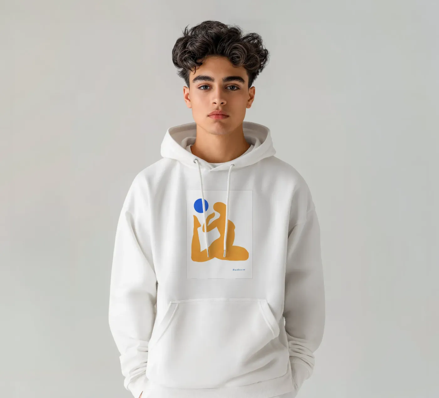 Patchwork Glow hoodie van Mike Leymi