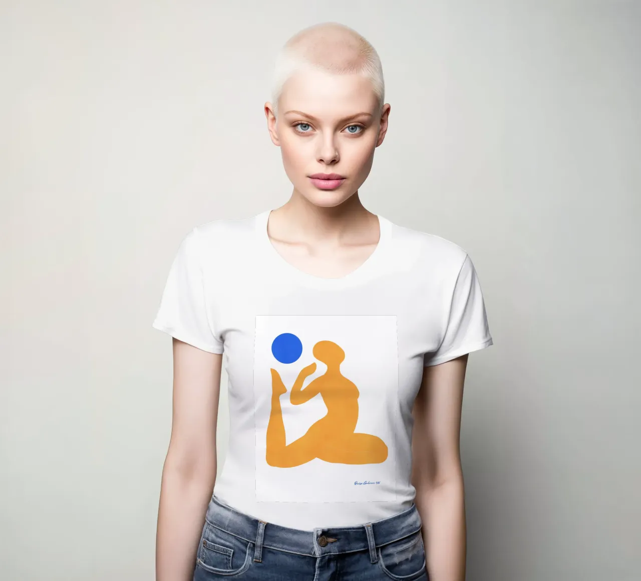 Patchwork Glow t-shirt da donna da Mike Leymi