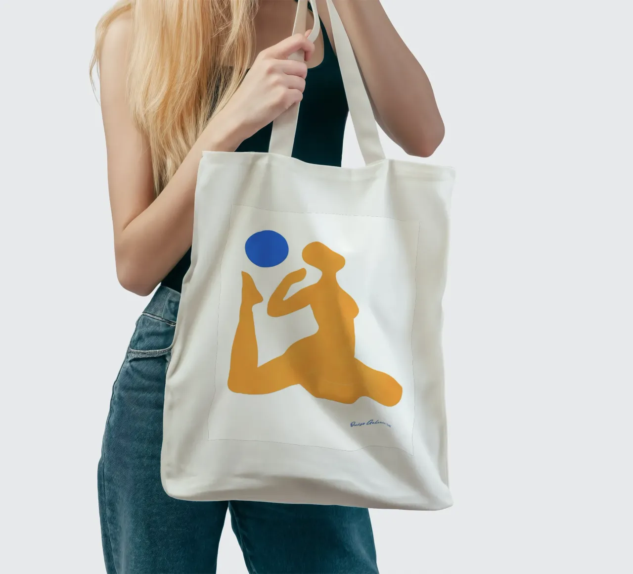 Patchwork Glow borsa in juta da Mike Leymi