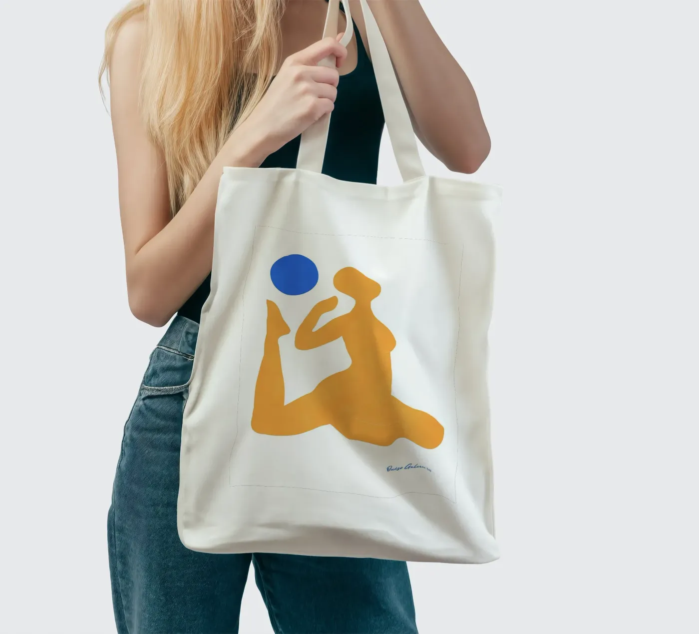 Patchwork Glow Jutebeutel von Mike Leymi