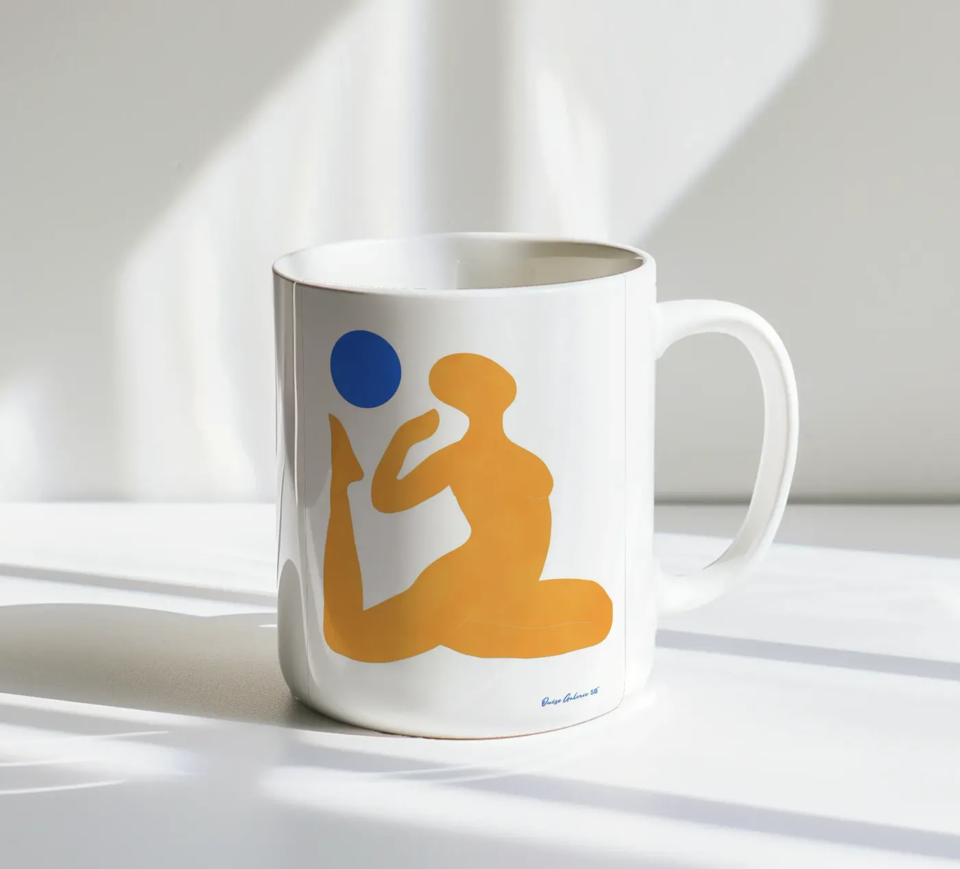 Patchwork Glow ceramic mug by Mike Leymi