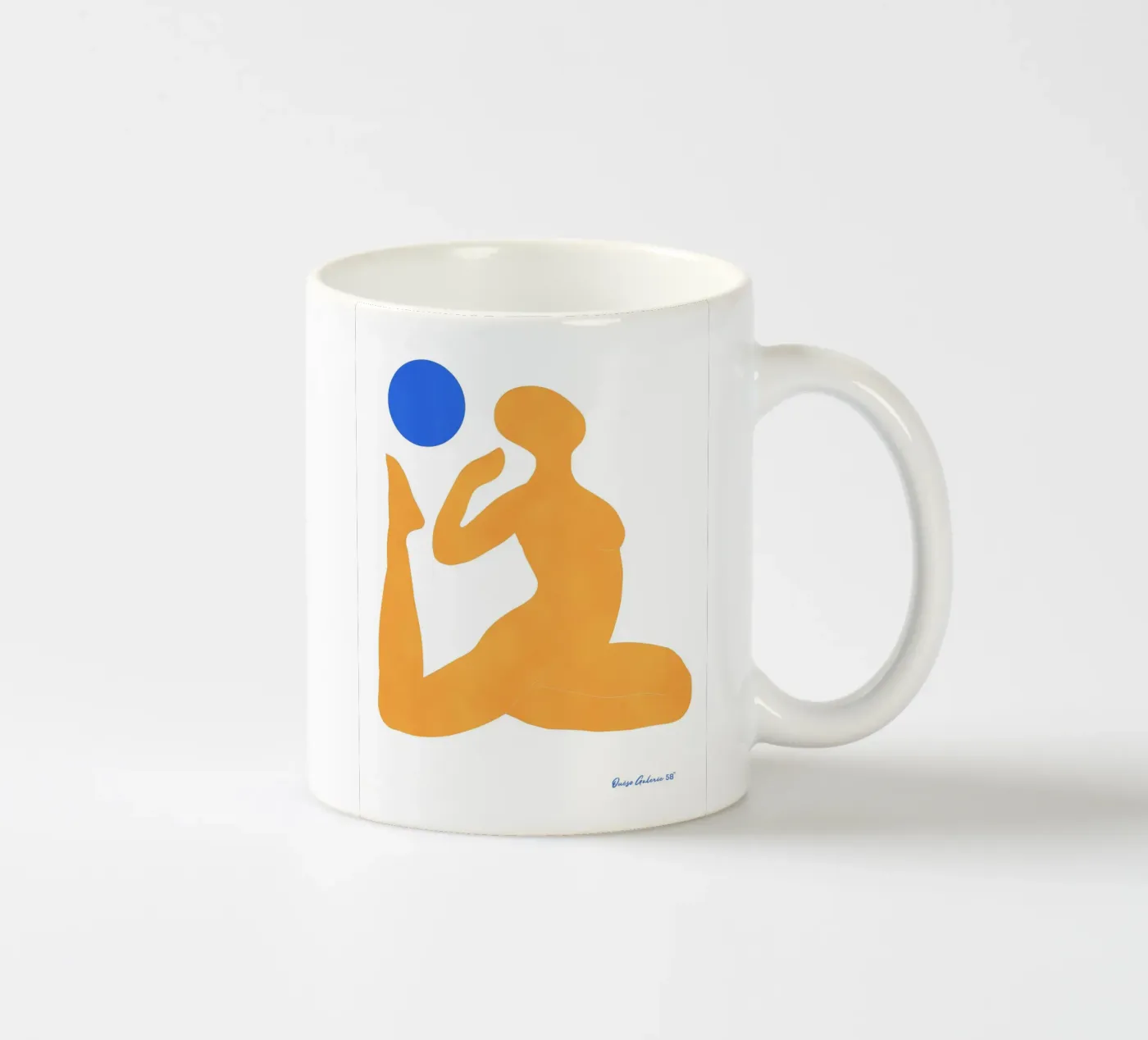 Patchwork Glow ceramic mug by Mike Leymi