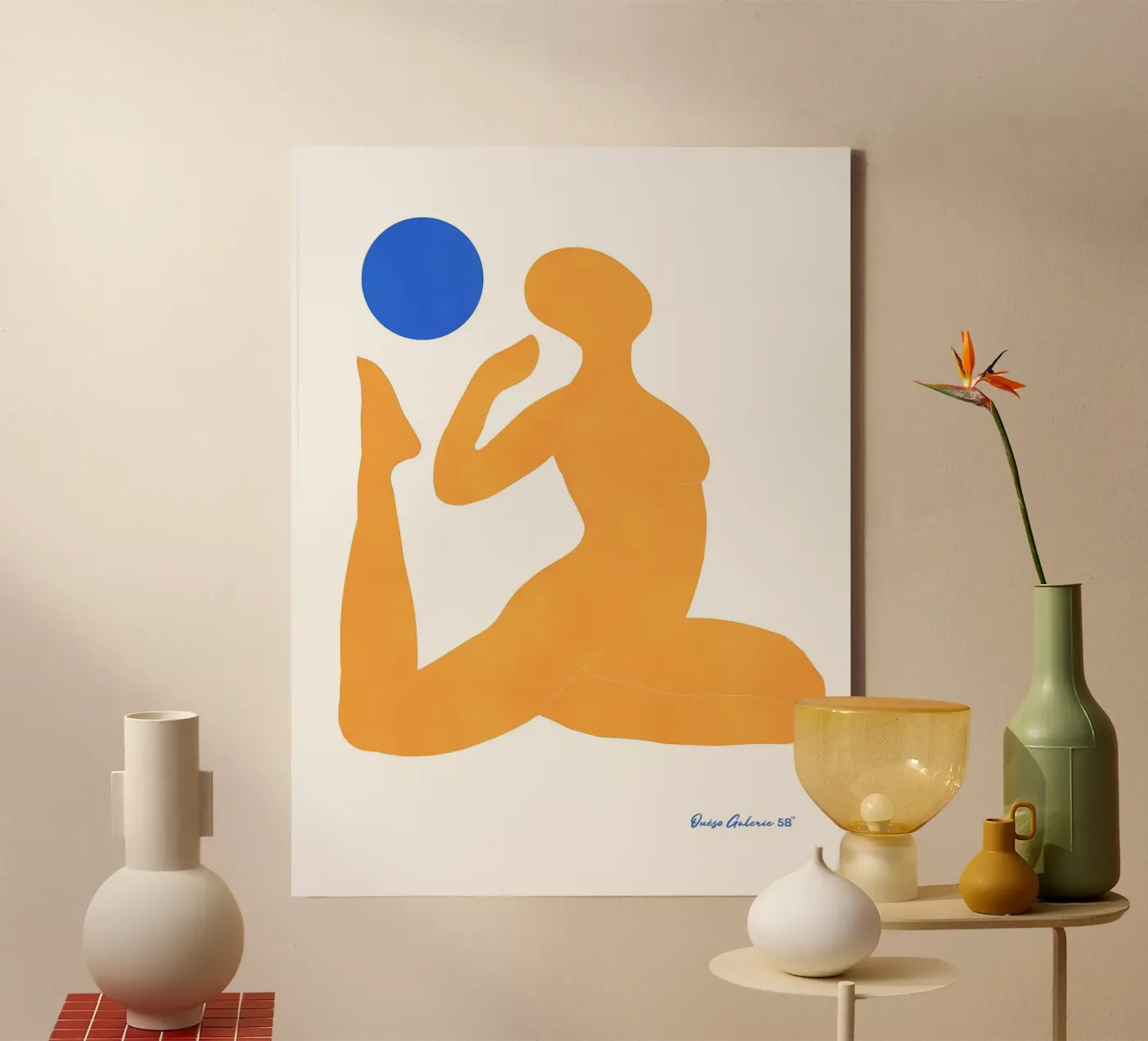 Patchwork Glow canvas van Mike Leymi