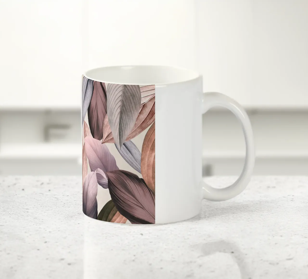 Giardino tropicale vintage con foglie di rame tazza in ceramica da Vintage World - Uta Naumann