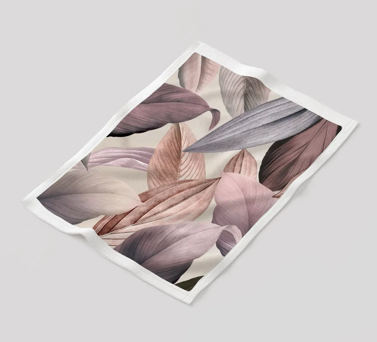 Giardino tropicale vintage con foglie di rame coperta in pile da Vintage World - Uta Naumann