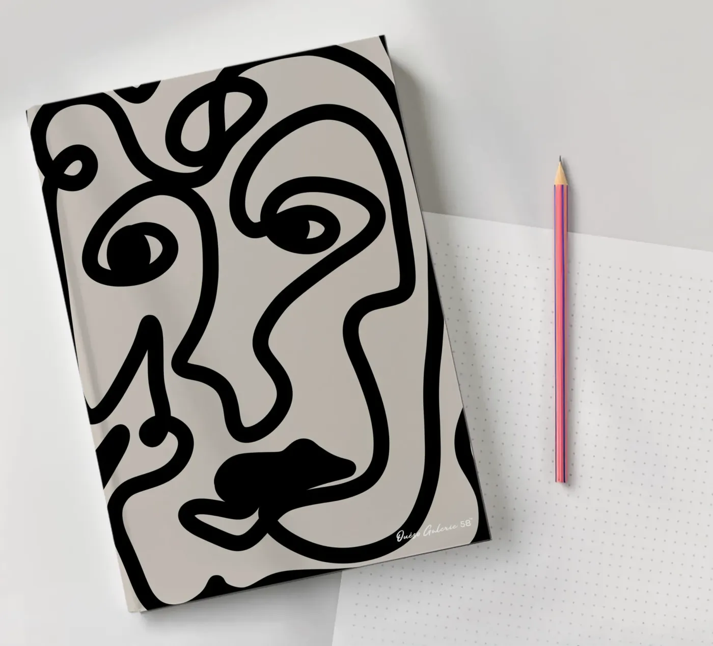 Floating Collage notebook by Mike Leymi