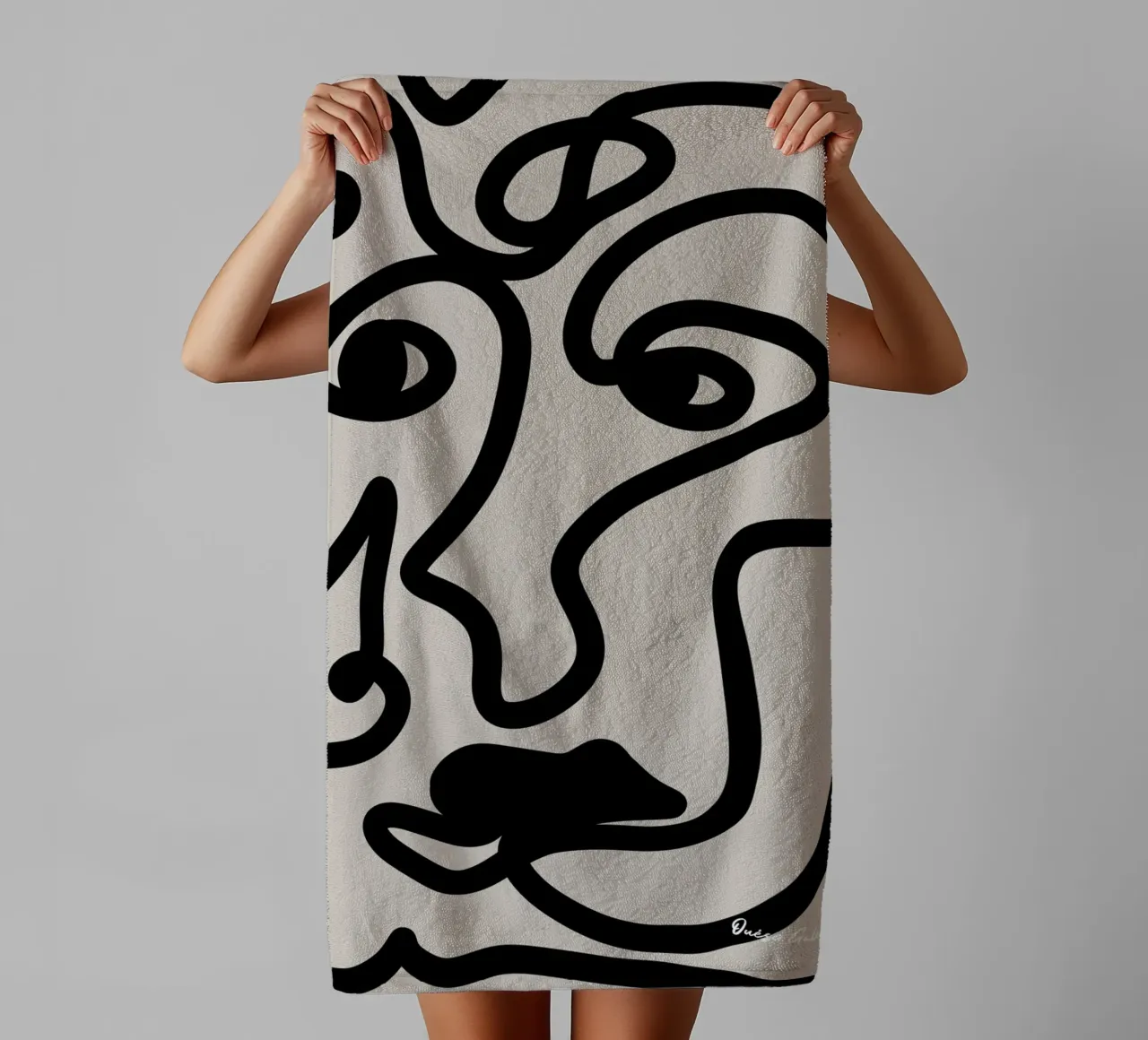 Floating Collage towel by Mike Leymi