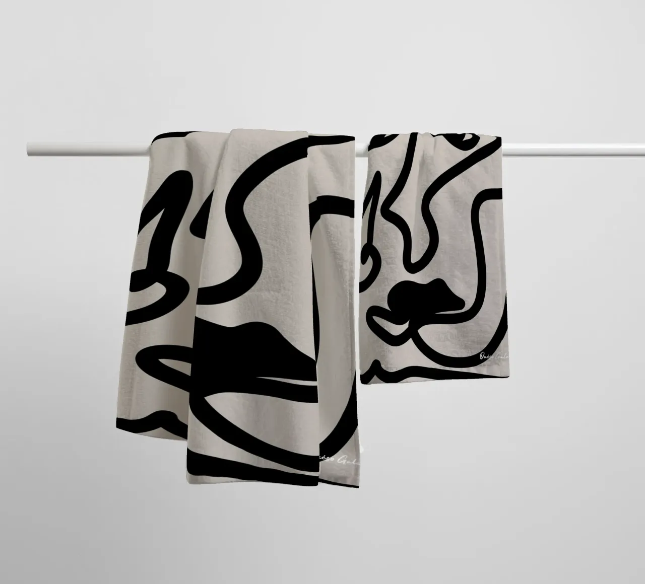 Floating Collage towel by Mike Leymi