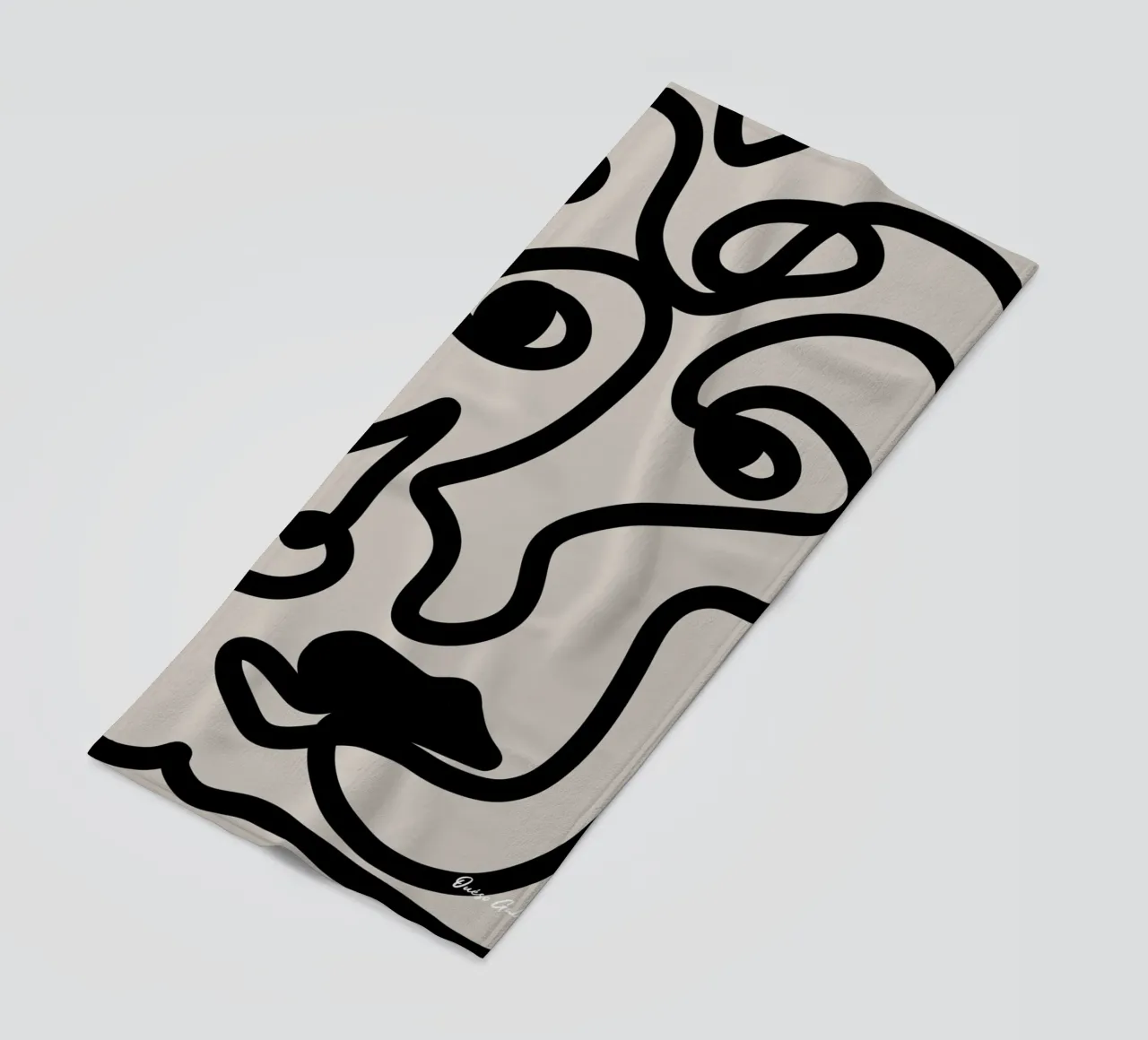 Floating Collage beach towel by Mike Leymi