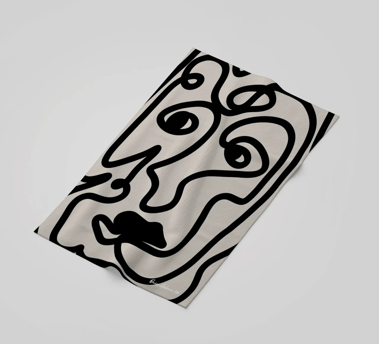 Floating Collage beach towel by Mike Leymi