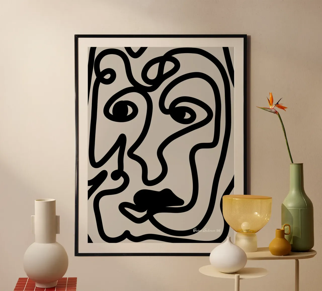 Floating Collage poster van Mike Leymi